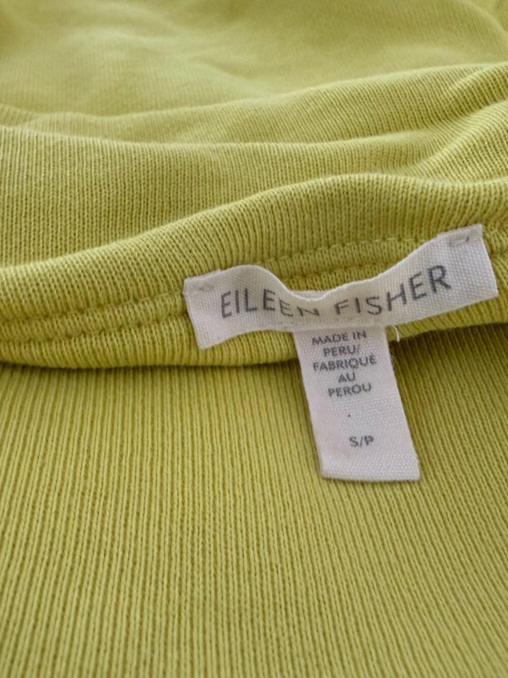 Eileen Fisher French terry mock top - Picture 3 of 4